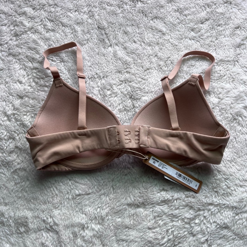 SKIMS Women's Fits Everybody T-Shirt Bra Mica Neutral Size 32A BA-DEM-9221 NEW - Picture 7 of 12